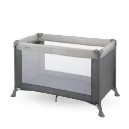 Produktbild: Bebeconfort Soft Dreams, Reisebett Baby, 0–3 Jahre (0–15 kg), leichtes Reisebettchen, Matratze aus Holzfasern & Schaumstoff (60 x 120 cm), Tragetasche, kompakt zusammenklappbar, Grey Mist