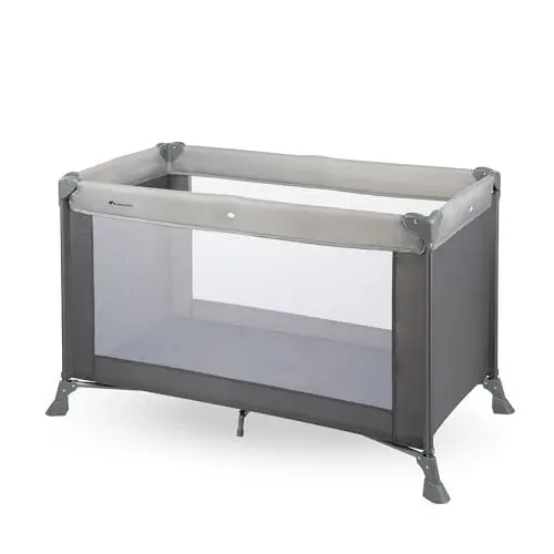 Produktbild: Bebeconfort Soft Dreams, Reisebett Baby, 0–3 Jahre (0–15 kg), leichtes Reisebettchen, Matratze aus Holzfasern & Schaumstoff (60 x 120 cm), Tragetasche, kompakt zusammenklappbar, Grey Mist
