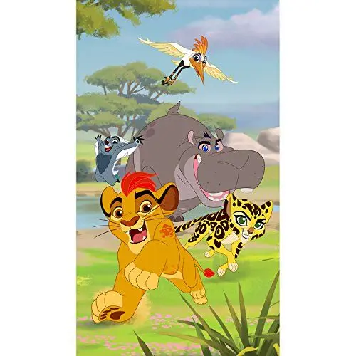 Produktbild: BebeGavroche Vorhang Blickdicht Größe L der König der Löwen in der Dschungel von Disney 140 cm x 245 cm