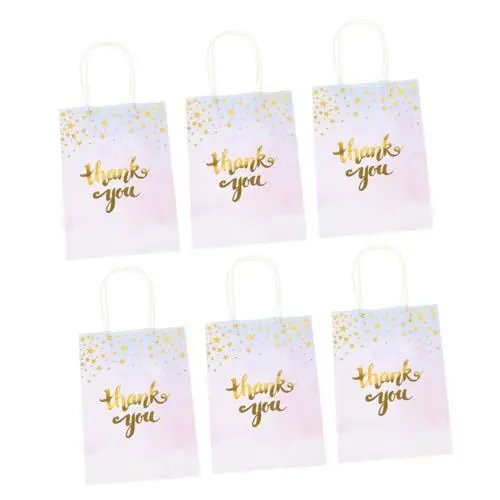 Produktbild: BEBEMOKO 6 x schwarze Beutel, Verpackungsbeutel, Packtüten, Partybeutel, Partytüten, große dekorative Handtaschen, große Papiertüte