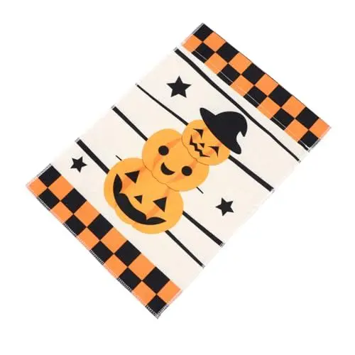 Produktbild: BEBEMOKO Bedruckte Gartenflagge Flaggen Gartenbanner Tuch Halloween Gartenflagge