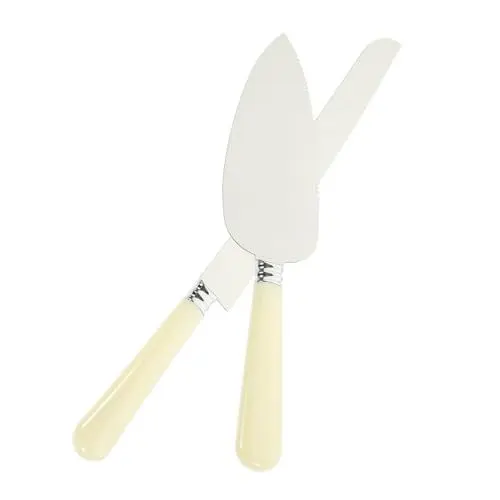 Produktbild: BEBEMOKO Edles Tortenmesser Set 2-teilig Edelstahl Set Tortenschaber Brotschneider
