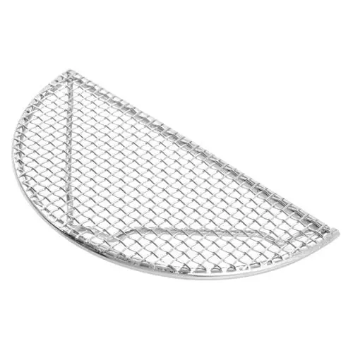 Produktbild: BEBEMOKO Outdoor-grillständer Halbkreis-grillgitter Edelstahl-grillmatte Für Verschiedene Grillgerichte