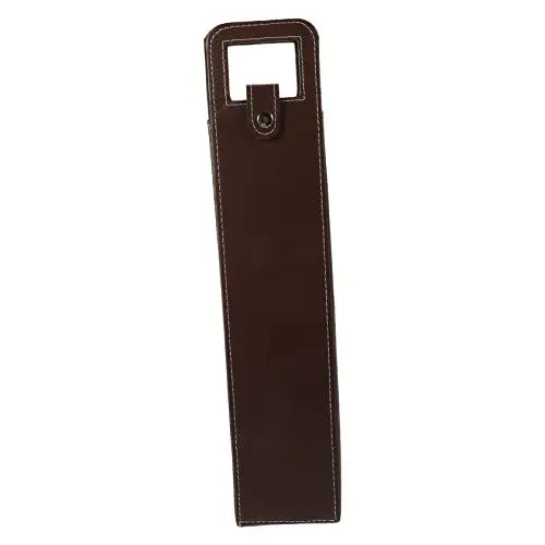 Produktbild: BEBEMOKO Weintasche Aus Leder Flaschenverpackungsbeutel Geschenkbeutel Für Wein Rotwein Verpackungsbeutel Weinbeutel Für Eine Flasche Weihnachtswein-Aufbewahrungstasche Träger Light Brown