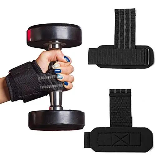 Produktbild: Bebochoi Zughilfen Krafttraining (Paar) Profi Zughilfen für Bodybuilding Gewichtheben Handgelenk Bandagen für Fitness Krafttraining & Bodybuilding Lifting Straps für Frauen und Männer
