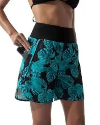 Produktbild: BebreezChic Badeshorts für Damen Badehose Schwimmshorts Damen Sommer Tropical Druck