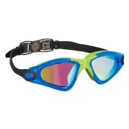 Produktbild: Beco Schwimmbrille CALAIS MIRROR - Schwimmbrille Antibeschlag- und UV-Schutzspiegel Unisex Taucherbrille Erwachsene Sport Taucherbrille in Blau-Grün