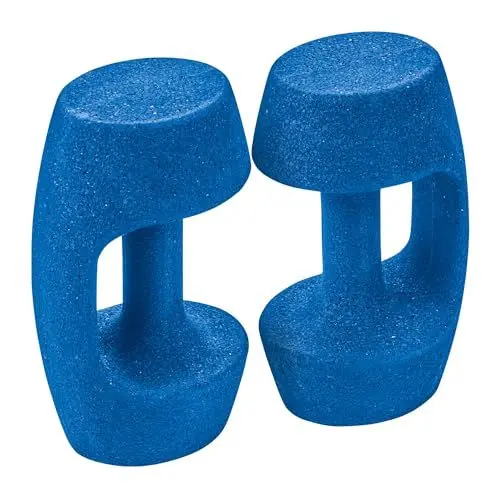 Produktbild: BECO Hanteln Aquafitness BEbell – Kurzhanteln für Aquajogging, Wassergymnastik & Schwimmunterricht, Aquahanteln mit ergonomischem Griff – 1 Paar, Größe: M, 14 x 25 cm