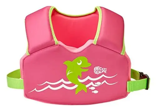 Produktbild: BECO-Sealife Schwimmweste Kinder 2–6 Jahre, Bequeme Kinder Schwimmlernweste für Mädchen & Jungen von 15–30 kg mit Sicherheitsverschluss – in Pink