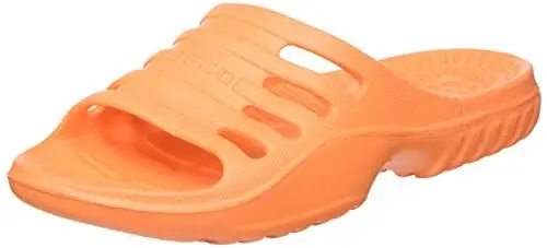 Produktbild: Beco Badeschuhe Kinder – leichte EVA Badesandalen Kinder für Mädchen & Jungen, komfortable Badeschlappen Kinder ideal für Schwimmbad oder Strand – in Orange, Größe: 33