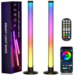 Produktbild: bedee LED Lightbar, 34cm RGB Gaming LED Lampe mit 213 Modi und Musik Sync, Smart Hintergrundbeleuchtung mit App Kontrolle und Fernbedienung, Dimmbar Lightbar für PC, TV, Monitor, Gaming, Zimmer Deko