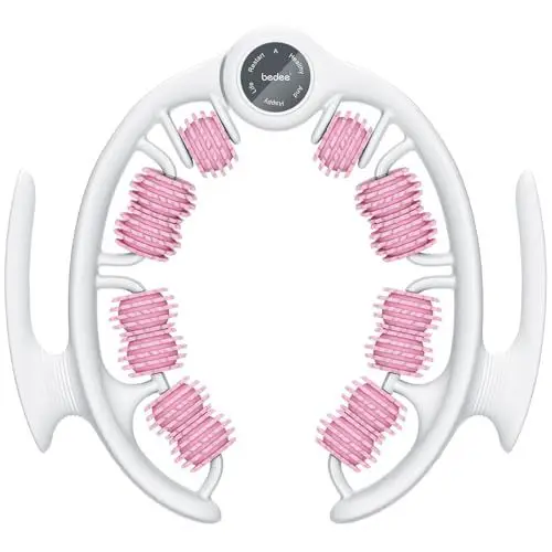 Produktbild: bedee Manuelles Anti-Cellulite Massagegerät - Abnehmbare Massageköpfe und Rollen zum Anheben, Straffen und Glätten der Haut, Oberschenkel und Gesäß, Rosa