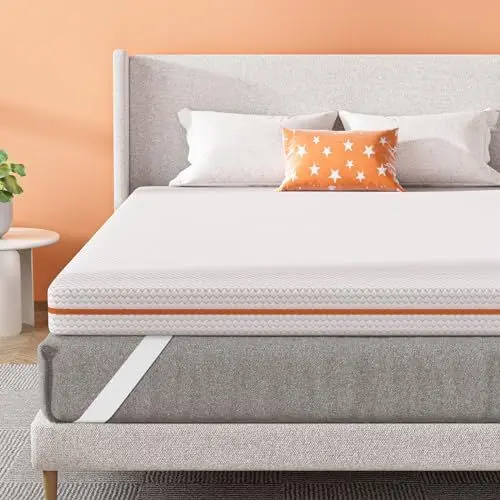 Produktbild: BedStory 10cm Höhe Topper 200x200cm H3/H4 aus Kupferionen Schaumkern, Geeignet für Allergiker, Waschbarer Bezug, Öko-TEX® Zertifiziert Matratzentopper für Boxspringbett Wohnmobil und Schlafsofa