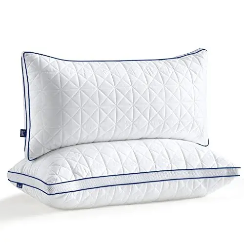 Produktbild: BedStory Kopfkissen 40x80, 2er Set Kissen 40x80 mit Reißverschluss, 2x950g Mikrofaser Kopfkissen höhenverstellbar, Schlafkissen atmungsaktiv waschbar für Allergiker Seitenschläfer, Oeko Zertifiziert