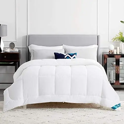 Produktbild: BEDSURE Bettdecke 155x220 Winter Warm - Winterbettdecke 155 x 220 450GSM Füllung, Öko Tex, Steppdecke für Allergiker Weiß