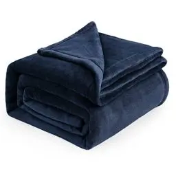 Produktbild: BEDSURE Kuscheldecke Flauschig Decke Fleecedecke - Wohndecke Warm Winter Weich, Sofadecke XXL, Decke Couch Blanket, Kuscheldecke Große, Wohn- & Kuscheldecken 220x240cm, Sofa überwurfdecke Blau Navy