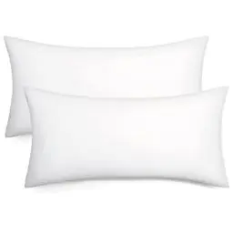 Produktbild: Bedsure Kissenbezug 40 x 80 Baumwolle 2er Set - Kopfkissenbezug 40x80, Kissenbezüge 2 Teilig für Kissen 40x80 mit Reißverschluss, Oeko-TEX, Kissenhülle Kissen 80x40 Bezug für Bett Sofa, Weiß