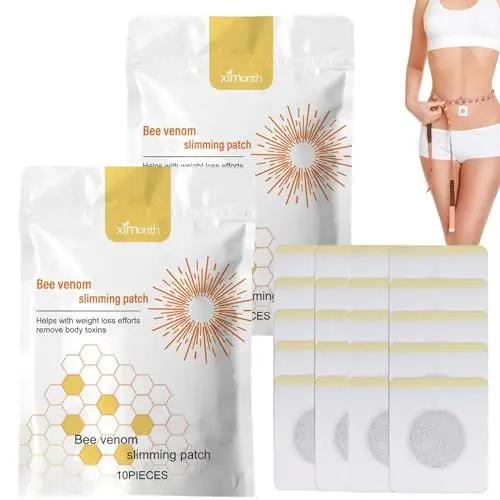 Produktbild: Bee Venom Patches,Bienengift Pflaster Zum Abnehmen,Bienengift Lymphdrainage Schlankheitspflaster,Bienengift Lymphdrainage Pflaster,Bienengift-Lymphdrainagepflaster FüR Frauen Und MäNner (B)