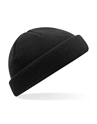 Produktbild: Beechfield B43R Recycled Mini Fisherman Beanie - Black