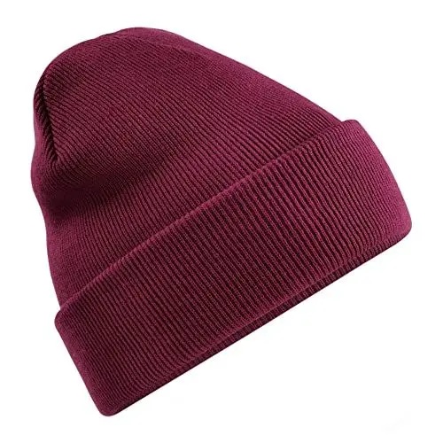Produktbild: Beechfield B45R Recycled Original Cuffed Beanie - Burgundy