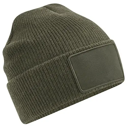 Produktbild: Beechfield B540 Removable Patch Thinsulate™ Beanie - Military Green