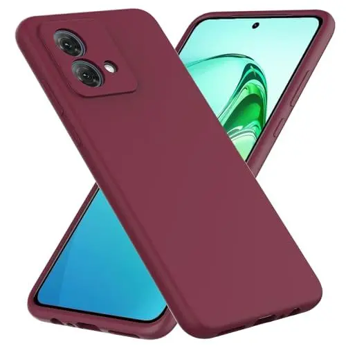 Produktbild: BEEJTUNY Silikon Hülle für Motorola Moto G84 5G, Schutzhülle (Anti-Kratzer, Anti-Fingerabdruck, Anti-Stoß), Weiche Handyhülle und Schlanke Bumper Cover. Marron