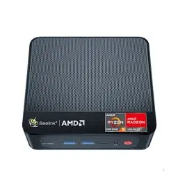 Produktbild: Beelink SER5 Pro Mini PC, AMD Ryzen 7 5825U (8C/16T, bis 4.5 GHz) 16GB DDR4 RAM 500GB NVMe SSD Mini Desktop Computer 4K 60Hz Triple Display, WiFi6+BT5.2, HDMI/DP/USB3.2