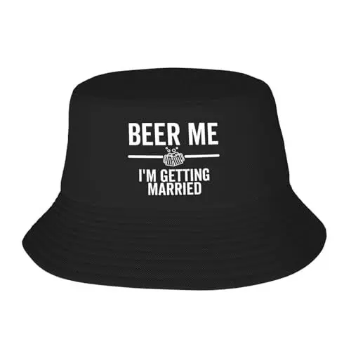 Produktbild: Beer Me,I'm Getting Married Bucket Damen Herren Angelmütze Sommer Strand UV-Schutz Hüte
