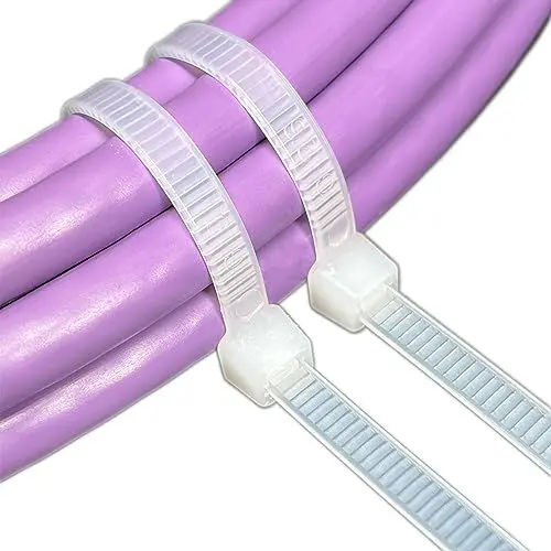 Produktbild: BeeRabbit® 100 Kabelbinder weiß, Kabelbinder 200x4,8 mm, Zugfestigkeit 22 kg, Kabelbinder hitzebeständig (weiß, 4,8x200)