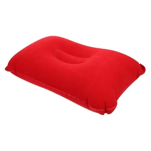 Produktbild: Ciieeo Tragbares Camping-Kissen-Set Großes Aufblasbares Reisekissen Für Nacken Und Unterstützung Rot 43 X 27 cm