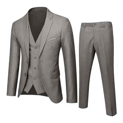 Produktbild: Generisch Warehouse Deals Angebote, Anzug Herren Modern Anzug 3 Teilig Slim Fit Smoking Anzug Klassische Komplett Business Herrenanzug Herren Anzug Komplett Set, Deals of The Day