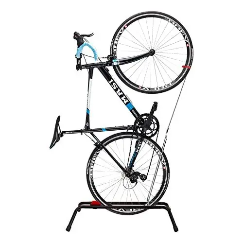 Produktbild: Begona Fahrradständer Vertikaler Boden Fahrradständer Freistehender Tragbarer Aufbewahrungsständer Platzsparender Indoor Aufrechter Fahrradständer für Lagerung Fit 20''-29'' MTB Rennräder