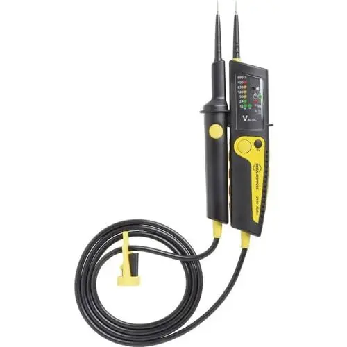 Produktbild: Beha-Amprobe 4312495 2100-ALPHA Spannungs-Durchgangsprüfer mit zuschaltbarer Last, Schwarz