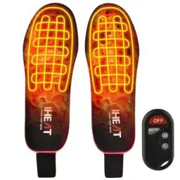 Produktbild: Beheizbare Einlegesohlen, beheizbare Thermosohle mit Intelligentem Drahtlose Fernbedienung, USB Wiederaufladbar Fußwärmer für Skifahren Wandern Angeln