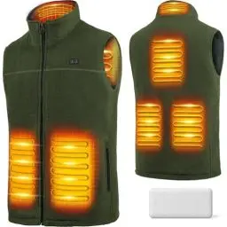 Produktbild: Beheizbare Weste, Heizweste Herren Damen, Beheizte Weste mit 5V 12000mAh Akku, Wärmeweste mit 6 Heizzone, 3 einstellbare Wärmestufe, Beheizbare Jacke mit powerbank für Outdoor Motorrad Skifahren