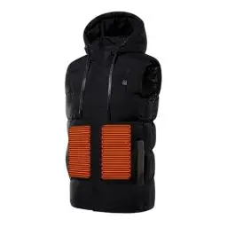 Produktbild: Beheizbare Weste für Herren Elektrisch USB Heizwesten Beheizte Jacke Waschbare Winter Warme Weste für Outdoor-Aktivitäten für Camping Skifahren Angeln