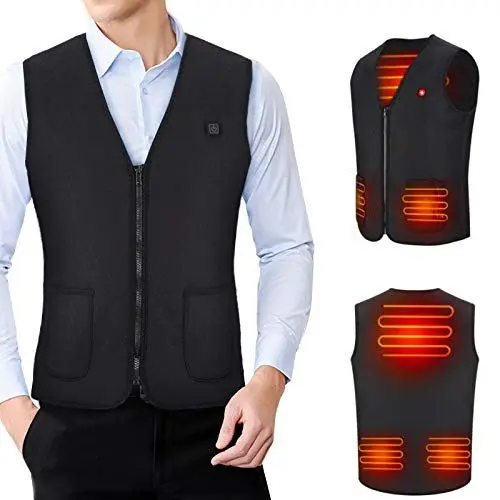 Produktbild: Beheizte Weste Elektrisch Heizweste für Herren und Damen, Beheizbare Weste Beheizte Jacke mit 3 Fakultativ Temperatur Heizjacke für Körperwärmer bei Outdoor Jagd Wandern