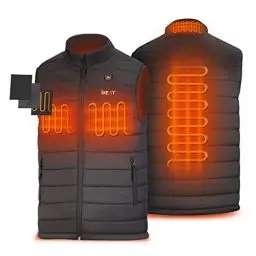 Produktbild: Beheizte Weste für Herren Damen,Elektrische USB Heizwesten Beheizbare Weste mit QC3.0 14400MAH Akku,3 Einstellbar Temperatur Elektrischer Warme Beheizte Jacke für Outdoor Wandern Jagd Motorrad Camping