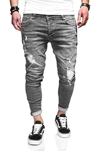 Produktbild: behype. Herren Destroyed Jeans-Hose 80-3496 (31/32, Grau)