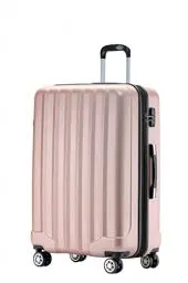 Produktbild: BEIBYE TSA-Schloß 2080 Gepäck Zwillingsrollen Reisekoffer Koffer Trolley Hartschale Dehnungsfuge (Rosa Gold, L)