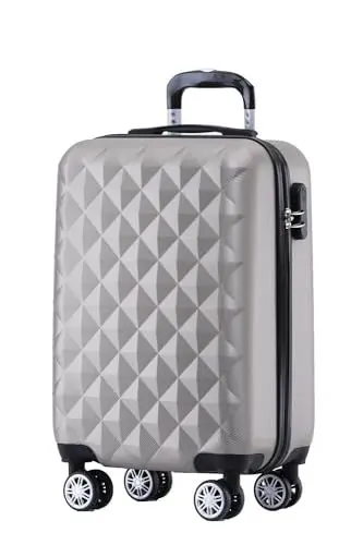 Produktbild: BEIBYE Zwillingsrollen 2066 Hartschale Trolley Koffer Reisekoffer Gepäck M-L-XL-Set (Champagner, M)
