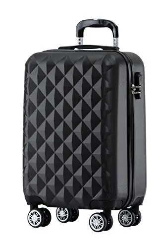 Produktbild: BEIBYE Zwillingsrollen 2066 Hartschale Trolley Koffer Reisekoffer Gepäck M-L-XL-Set (Schwarz, M)