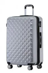 Produktbild: BEIBYE Zwillingsrollen 2066 Hartschale Trolley Koffer Reisekoffer Gepäck M-L-XL-Set (Silber, M)