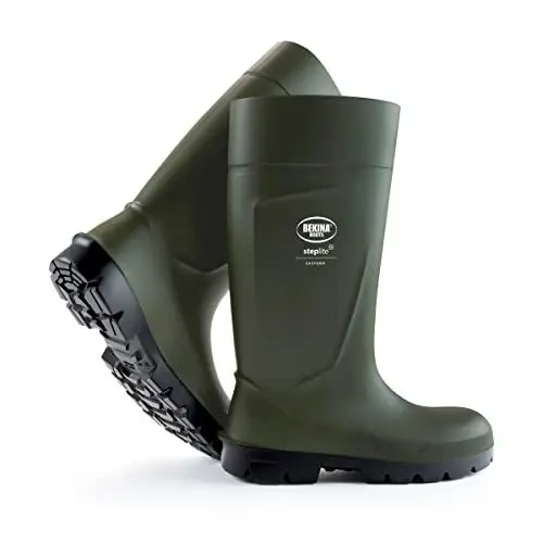 Produktbild: Bekina Agrilite Steplite Easygrip S5 Leichte Sicherheitsstiefel wasserdicht für Herren und Damen, Stahlkappe und Stahlsohle, Arbeitsstiefel für die Landwirtschaft mit rutschfeste Sohle, grün, EU 47