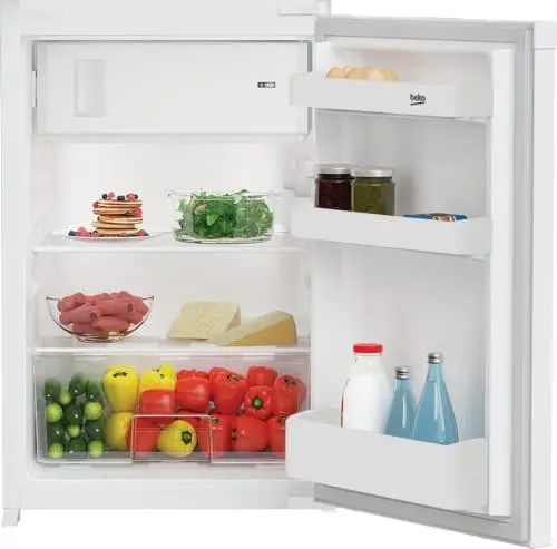 Produktbild: Beko B1754N -Integrierbarer Kühlschrank mit 4-Sterne-Gefrierfach/Schlepptürtechnik/Nische: 88 cm/35 dB