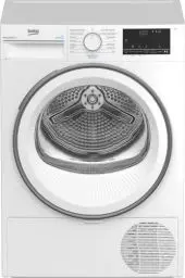 Produktbild: Beko B3T41239 Wäschetrockner 7KG, Frontlader Wärmepumpentrockner, Allergikergeeignet, 15 Programme, Dampffunktion, Extra schlank (54,3cm tief), Multifunktionsdisplay, Schontrommel, Weiß