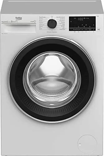 Produktbild: Beko B5WFU58415W b300 Waschvollautomat, Waschmaschine, 8 kg, 1400 U/min, Nachlegefunktion, SteamCure Dampffunktion, allergikergeeignet, AquaWave Schontrommel, Bluetooth-Steuerung, Weiß