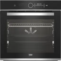 Produktbild: Beko BBIM13400XPSE Einbau-Backofen mit 15 Heizarten, 72 l Garraum-Volumen, Multifunktionsdisplay mit Sensortasten, Aeroperfekt, Pyrolytische Selbstreinigung, SteamShine-Reinigung, Schwarz/Edelstahl
