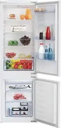 Produktbild: Beko BCSA285K4SN b100 integrierbare Kühl-/Gefrierkombination, 271 l Gesamtrauminhalt, Einbau-Kombination, MinFrost, Schlepptürtechnik, 35 dB, Weiß