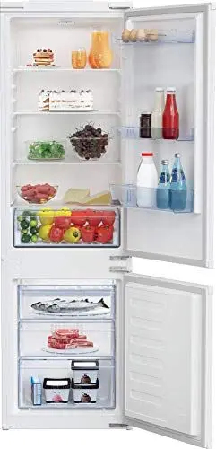 Produktbild: Beko BCSA285K4SN b100 integrierbare Kühl-/Gefrierkombination, 271 l Gesamtrauminhalt, Einbau-Kombination, MinFrost, Schlepptürtechnik, 35 dB, Weiß